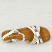 Białe płaskie sandały damskie Sergio Leone Sk085H