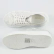 Białe koronkowe sneakersy damskie na platformie S.Barski Hy025