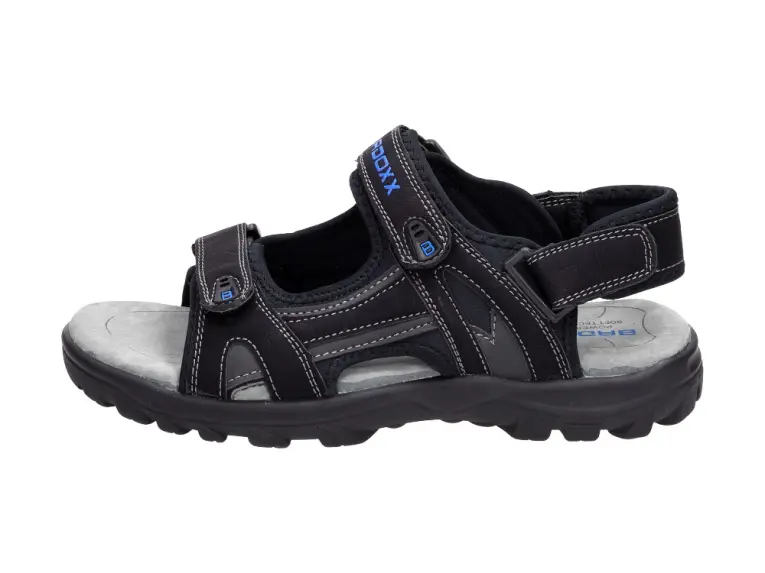Czarne sandały, buty dziecięce Badoxx 9037