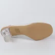 Beżowe silikonowe sandały damskie na słupku z ozdobą, transparentne DiA 1037-23