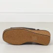 Czarne lakierowane sandały damskie na koturnie Sergio Leone sk301