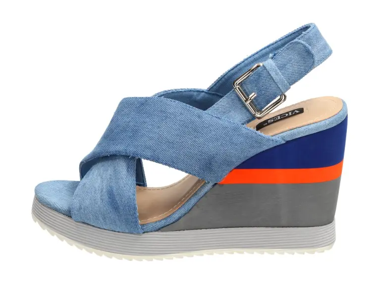 Niebieskie sandały, buty damskie Vices 1209-12