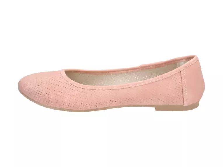 Różowe baleriny, buty damskie Sabatina 113