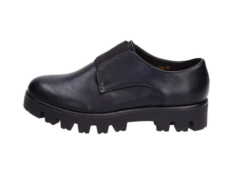 Czarne buty damskie crepersy J.Star 8836-1