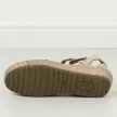 Beżowe skórzane POLSKIE zakryte sandały damskie DEONI D406