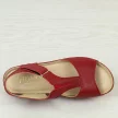 Czerwone skórzane POLSKIE sandały damskie GREGORS 910