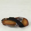 Czarne płaskie sandały damskie Sergio Leone Sk074H