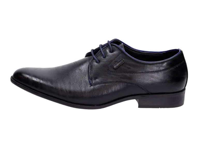 Czarne pantofle, buty męskie Badoxx 266 Bk/bl