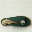 Zielone płaskie sandały damskie S.Barski 059