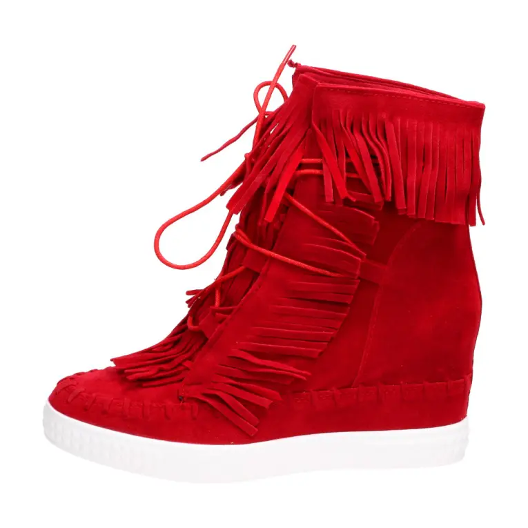 Czerwone sneakersy, buty damskie Vices 1068-19
