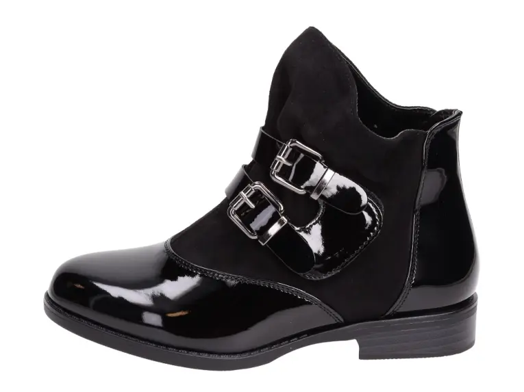 Czarne botki, buty dziecięce Vinceza 2544