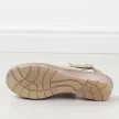 Beżowe skórzane POLSKIE sandały damskie z zakrytymi palcami GREGORS 859