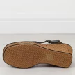 Czarne sandały damskie na koturnie Sergio Leone sk229