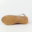 Złote POLSKIE sandały damskie na koturnie DEONI D532