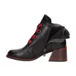 Czarne botki damskie na obcasie VINCEZA 10769 PU