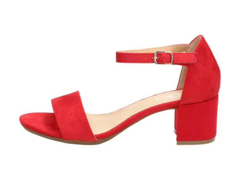 Czerwone sandały damskie, buty Filippo Ds787