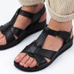 Czarne skórzane sandały damskie POTOCKI 64002