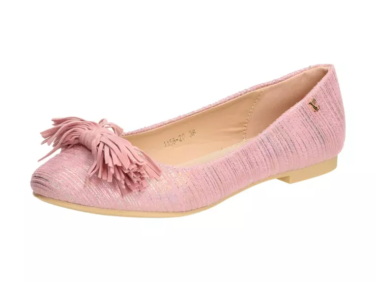 Różowe baleriny, buty damskie Vices 1158-20