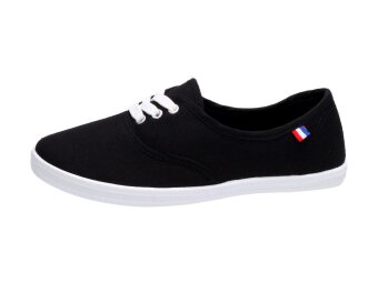 Czarne tenisówki, trampki damskie WISHOT 054