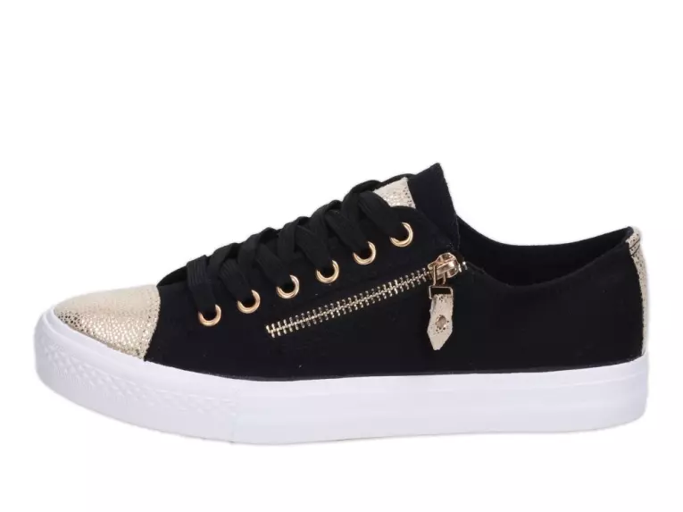 -30% Czarne trampki damskie buty SeaStar Bl28p