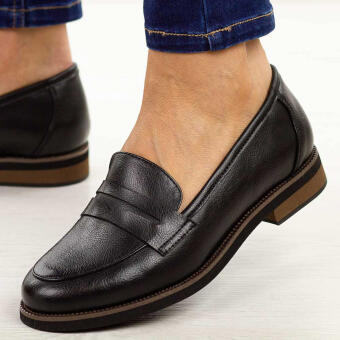 Czarne lekkie mokasyny damskie Potocki 19380