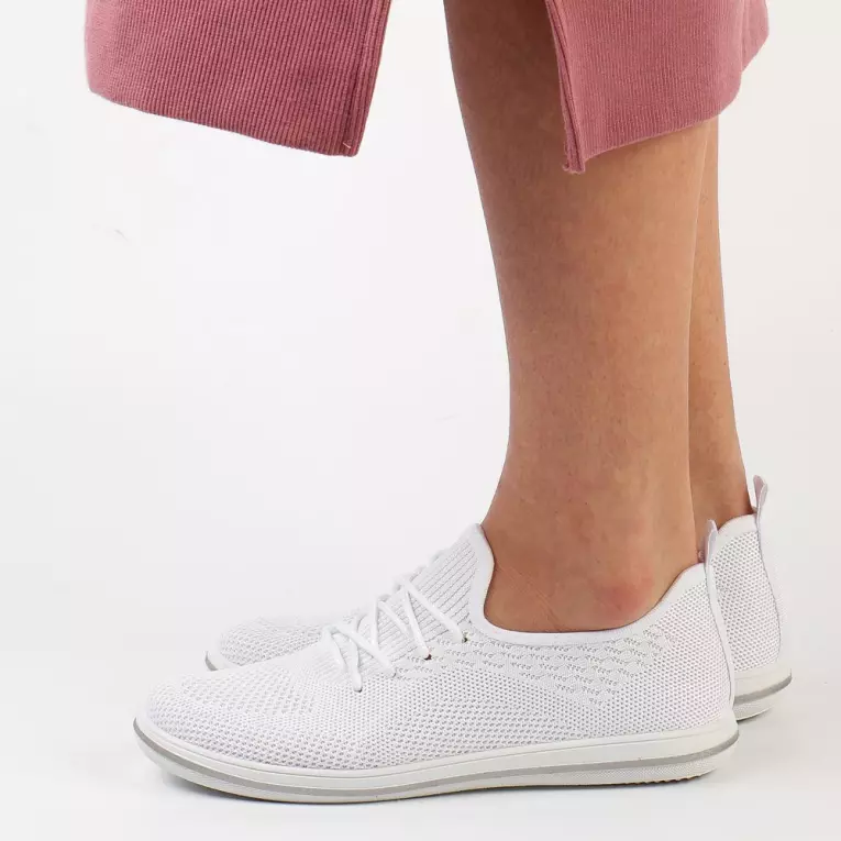 Biały sportowe buty damskie, tenisówki McKeylor 13548