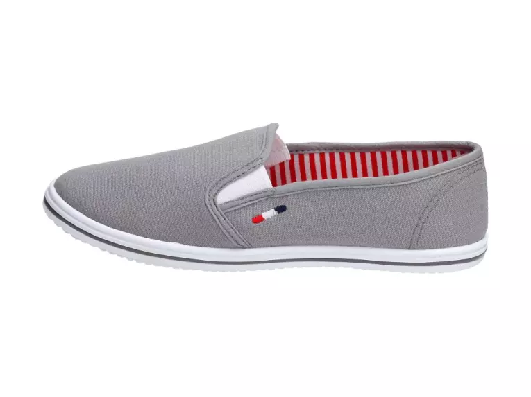 Slip On Szare tenisówki damskie Wishot 066