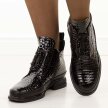 Czarne bkp skórzane botki damskie Cambell 60320