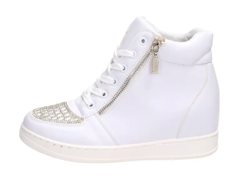 Białe sneakersy, buty damskie Badoxx 7140