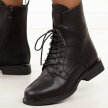 Czarne skórzane botki damskie Filippo Dbt7222/25
