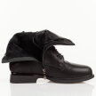 Czarne skórzane botki damskie Filippo Dbt7222/25