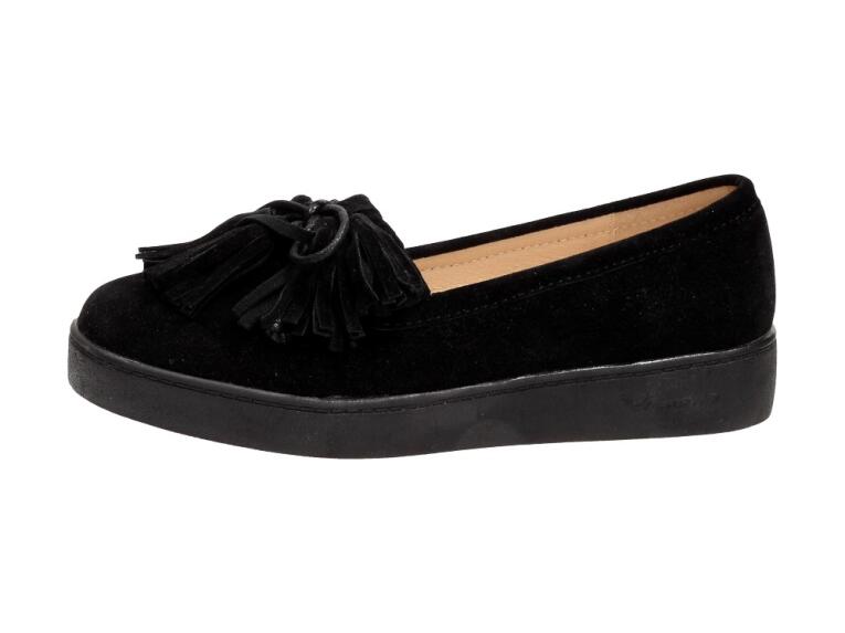 Slip On Czarne buty damskie Vices 7113-1