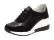 Czarne sneakersy damskie S.BARSKI 97799