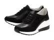 Czarne sneakersy damskie S.BARSKI 97799