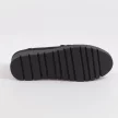 Czarne zamszowe mokasyny damskie na platformie, loafersy SERGIO LEONE MK757