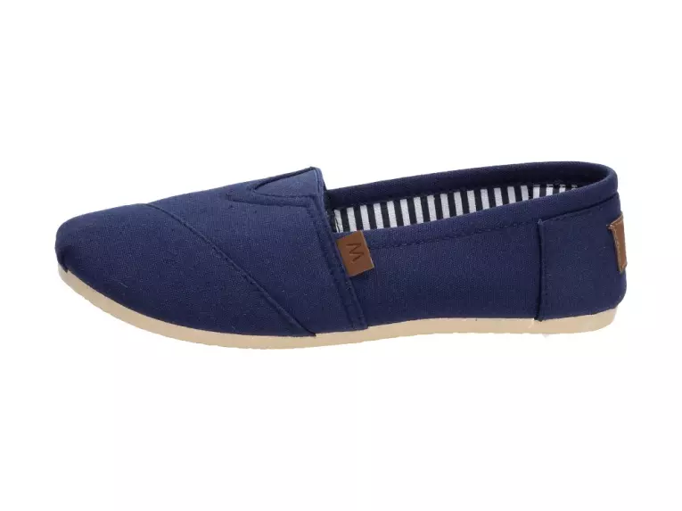 Granatowe tenisówki damskie Wishot 064 Slip On