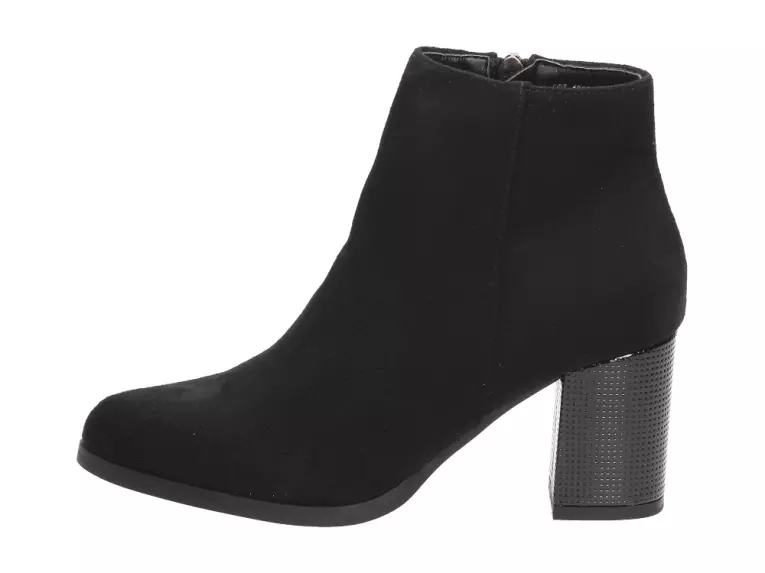 Czarne botki damskie Filippo Dbt1022 Słupek