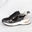 Czarne sneakersy półbuty damskie VINCEZA 10728 BK/PN