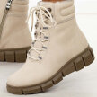 Beżowe skórzane botki damskie T.Sokolski Z25-238