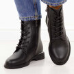 Czarne skórzane botki damskie Filippo Dbt6520/25