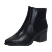 Czarne botki damskie na obcasie SERGIO LEONE BT628