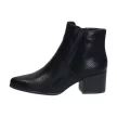 Czarne botki damskie na obcasie SERGIO LEONE BT628