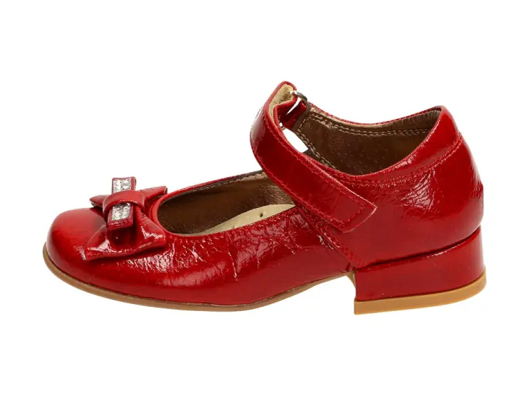 Czerwone pantofle, buty dziecięce Kmk 112