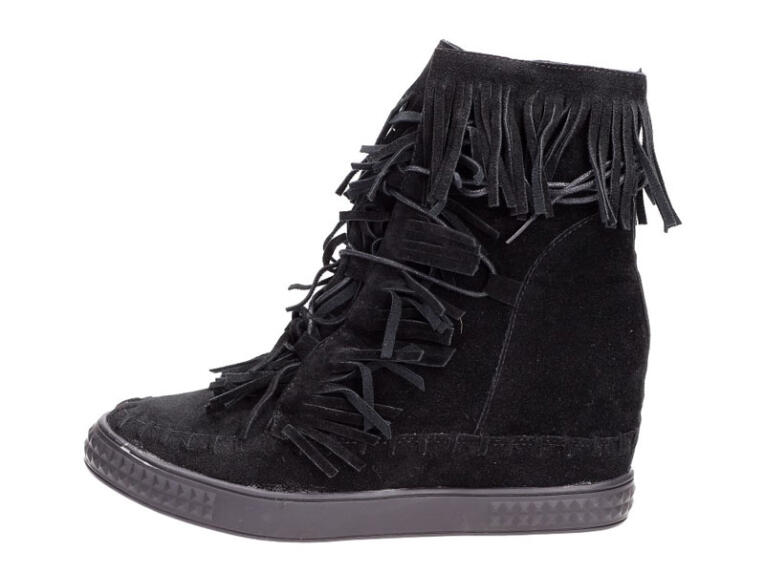 Czarne sneakersy, buty damskie Vices 1068-1