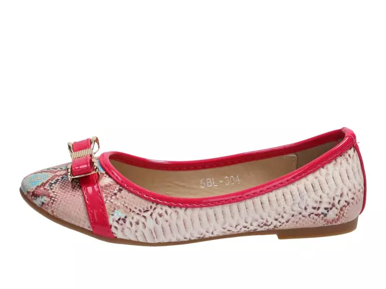 Beżowe buty dziecięce balerinki Badoxx 304