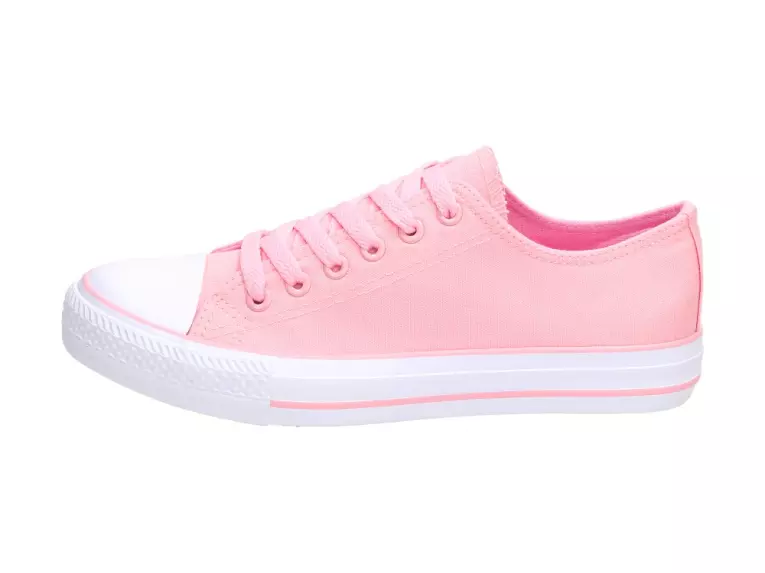 Różowe trampki, buty damskie Wishot 32-085 Pi
