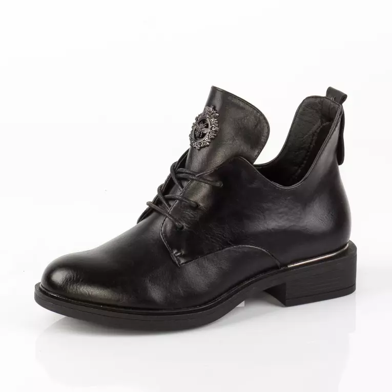 Czarne botki damskie VINCEZA 10766 PU