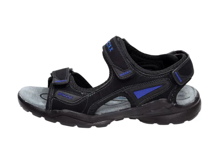 Czarne sandały, buty męskie Badoxx 9107