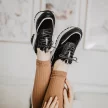 Czarne sneakersy damskie VINCEZA 7793 SKÓRA