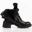 Czarne skórzane botki damskie na traperze Filippo Dbt7132/25